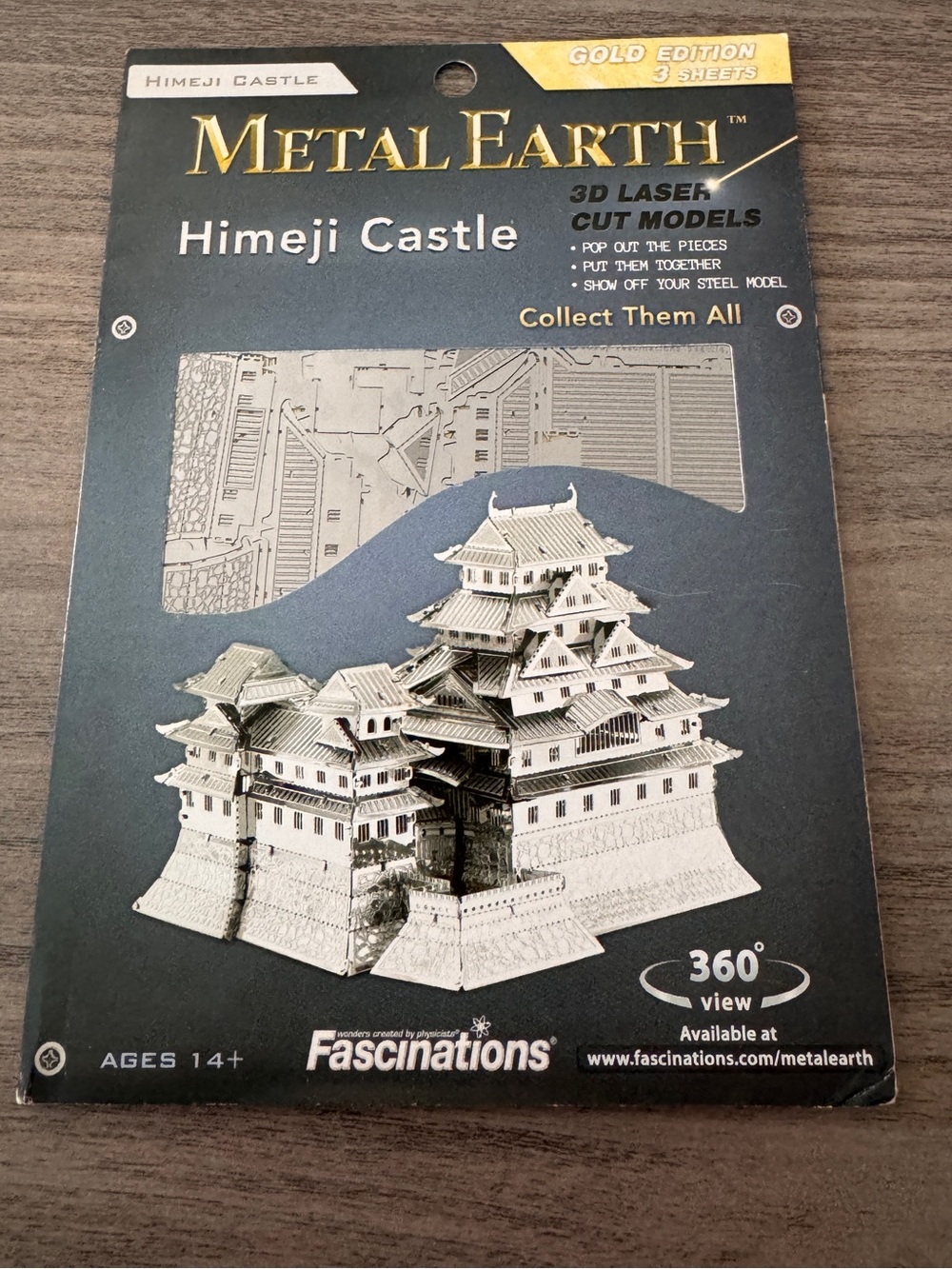 Himeji Castle Gold Edition Metal Earth Model